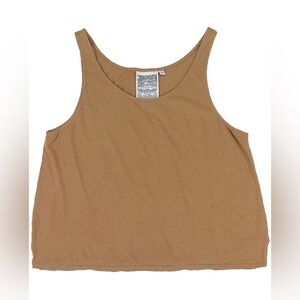 Jungmaven Trinity Cropped Tank Top in Coyote, Size XS